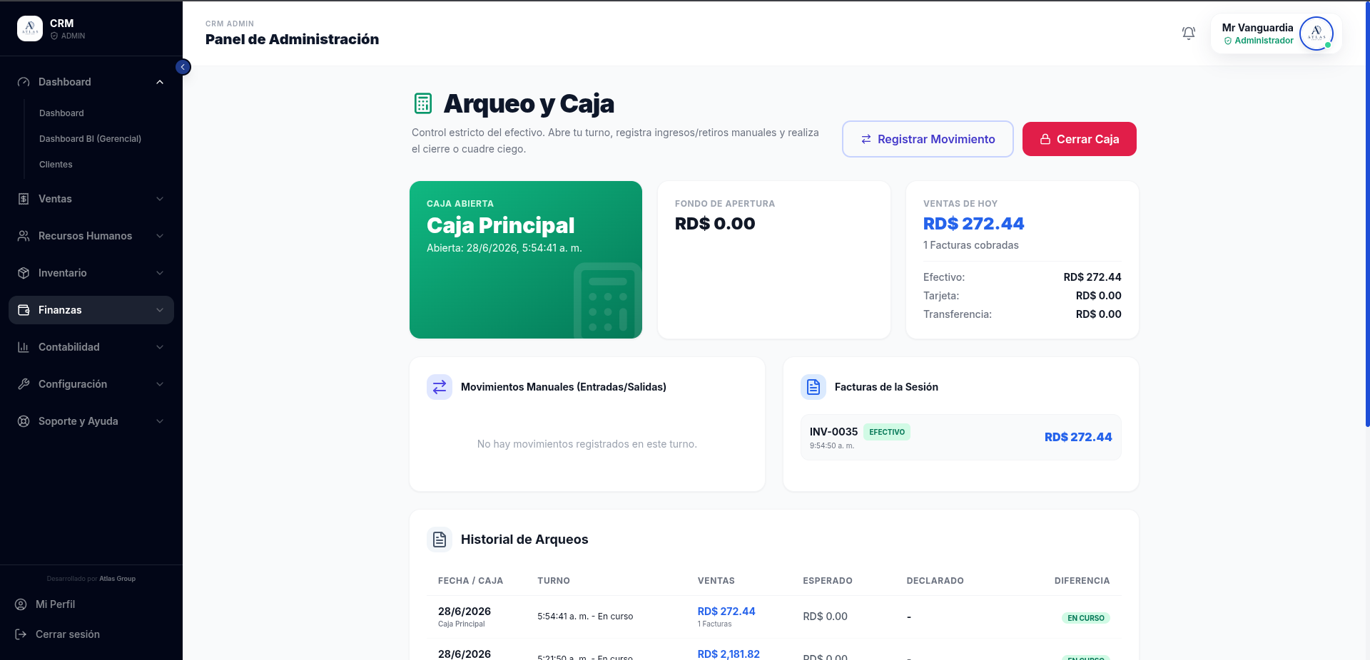 Arqueo de inventario