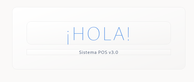POS Professional v3.0 - Splash