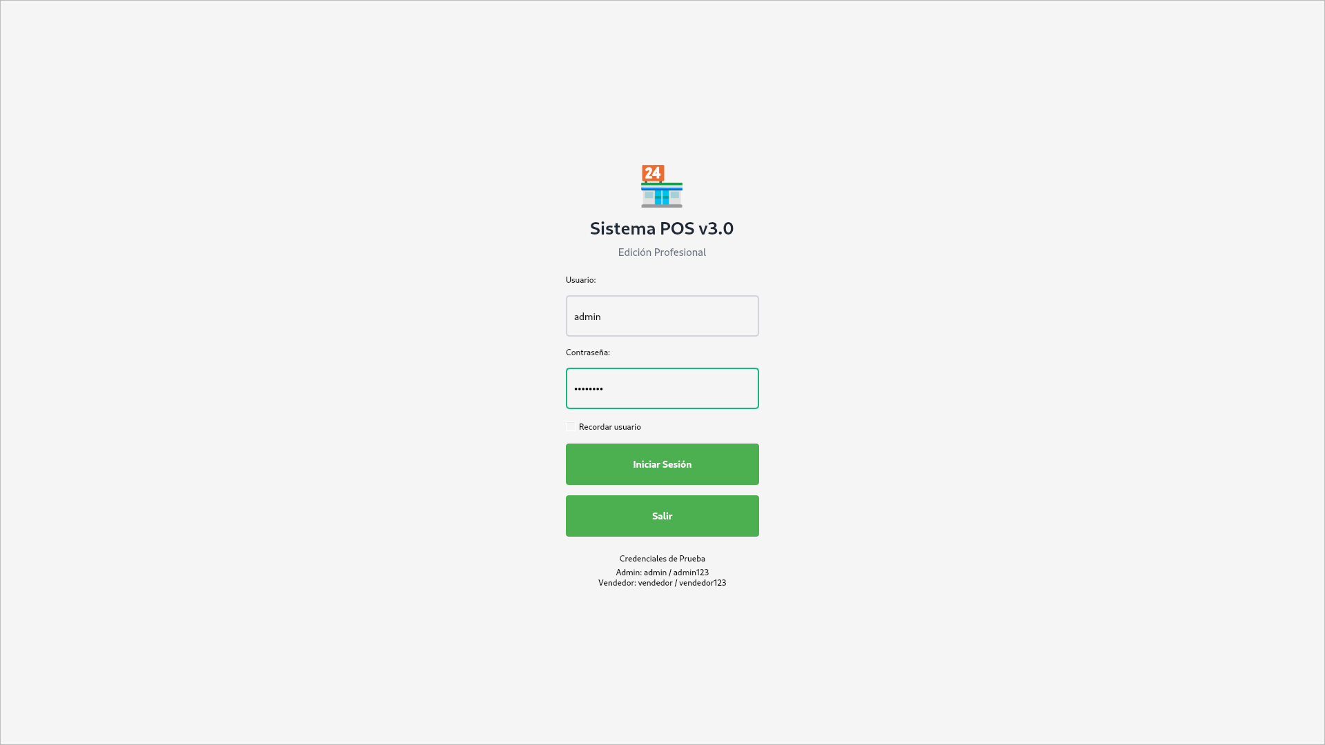 POS Professional v3.0 - Inventario
