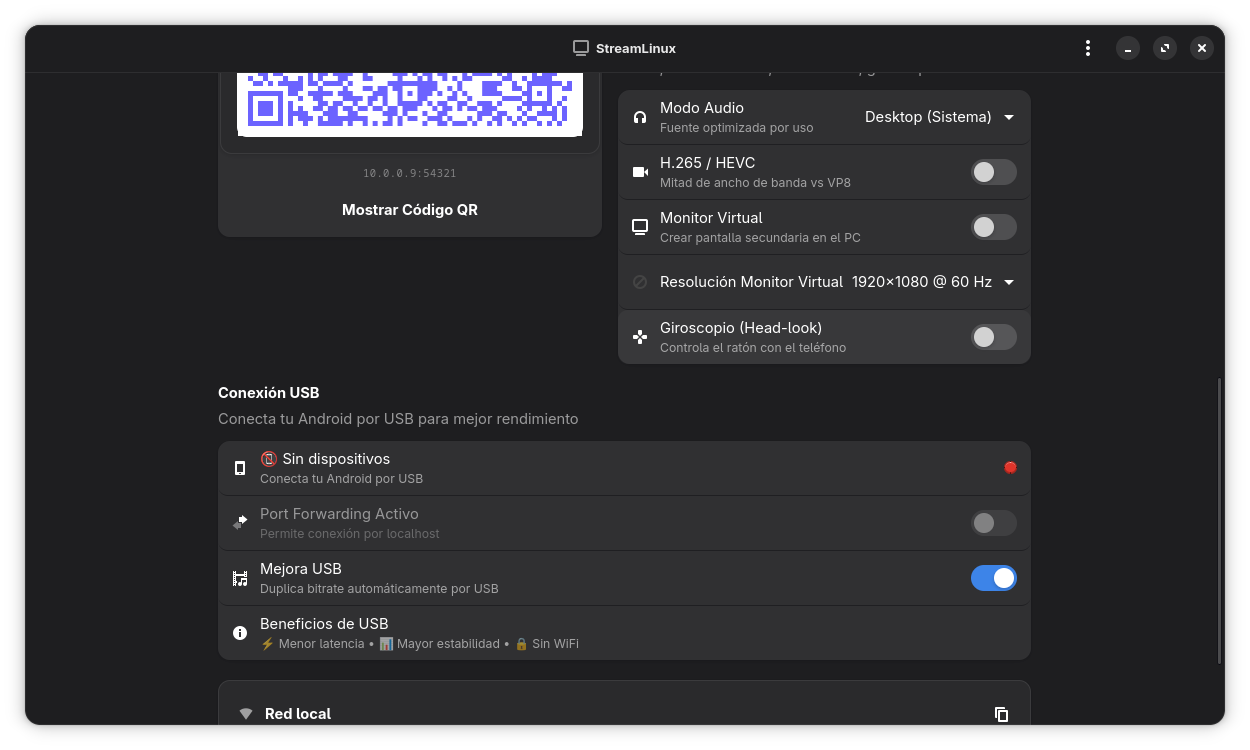 StreamLinux - Configuración